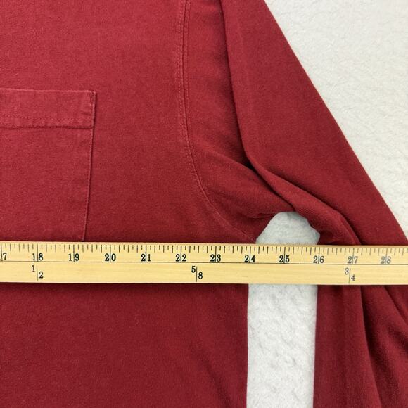 RedHead Shirt Mens XL Red Henley Long Sleeve Cotton Outdoors Hiking - Picture 5 of 10